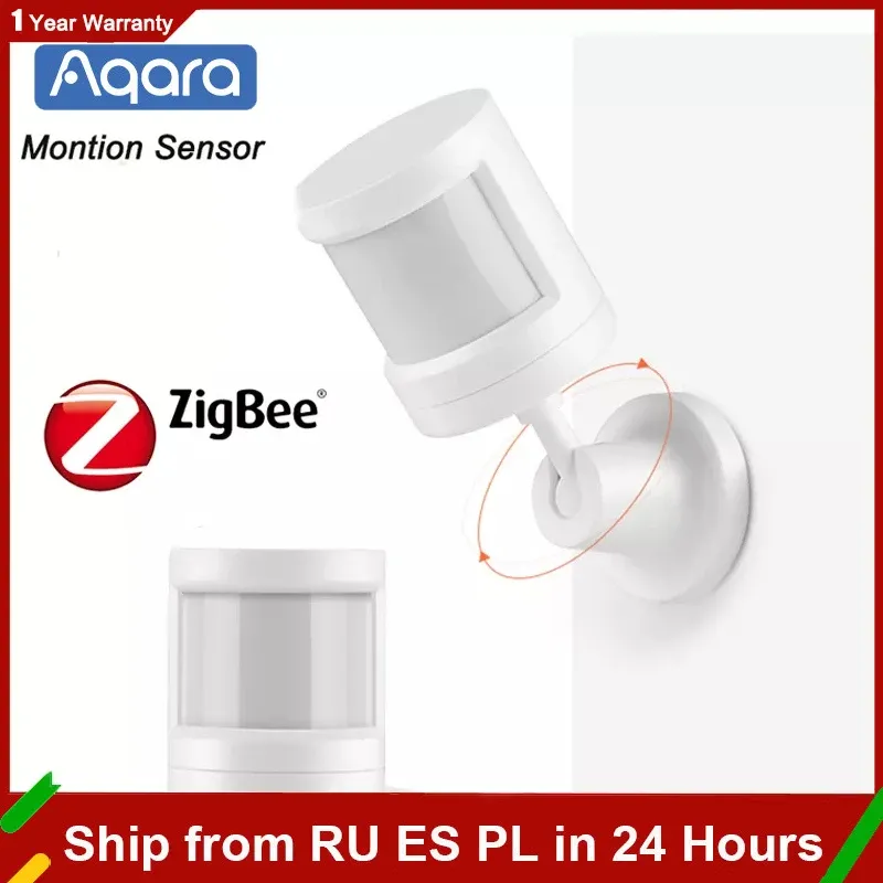 Contrôle Aqara Motion Capteur Smart Body Movement Pir Sensor du corps humain Wiless WiFi Zigbee Utilisation avec Gateway Hub pour Mi Home App