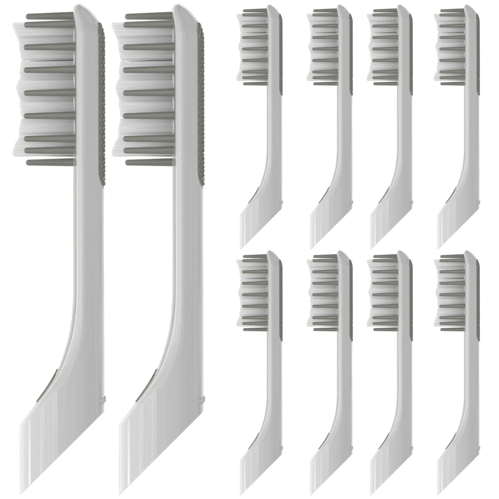 Brosse à dents compatible avec les têtes de remplacement de brosse à dents électriques, pour la brosse à dents électrique quip, 10 pack