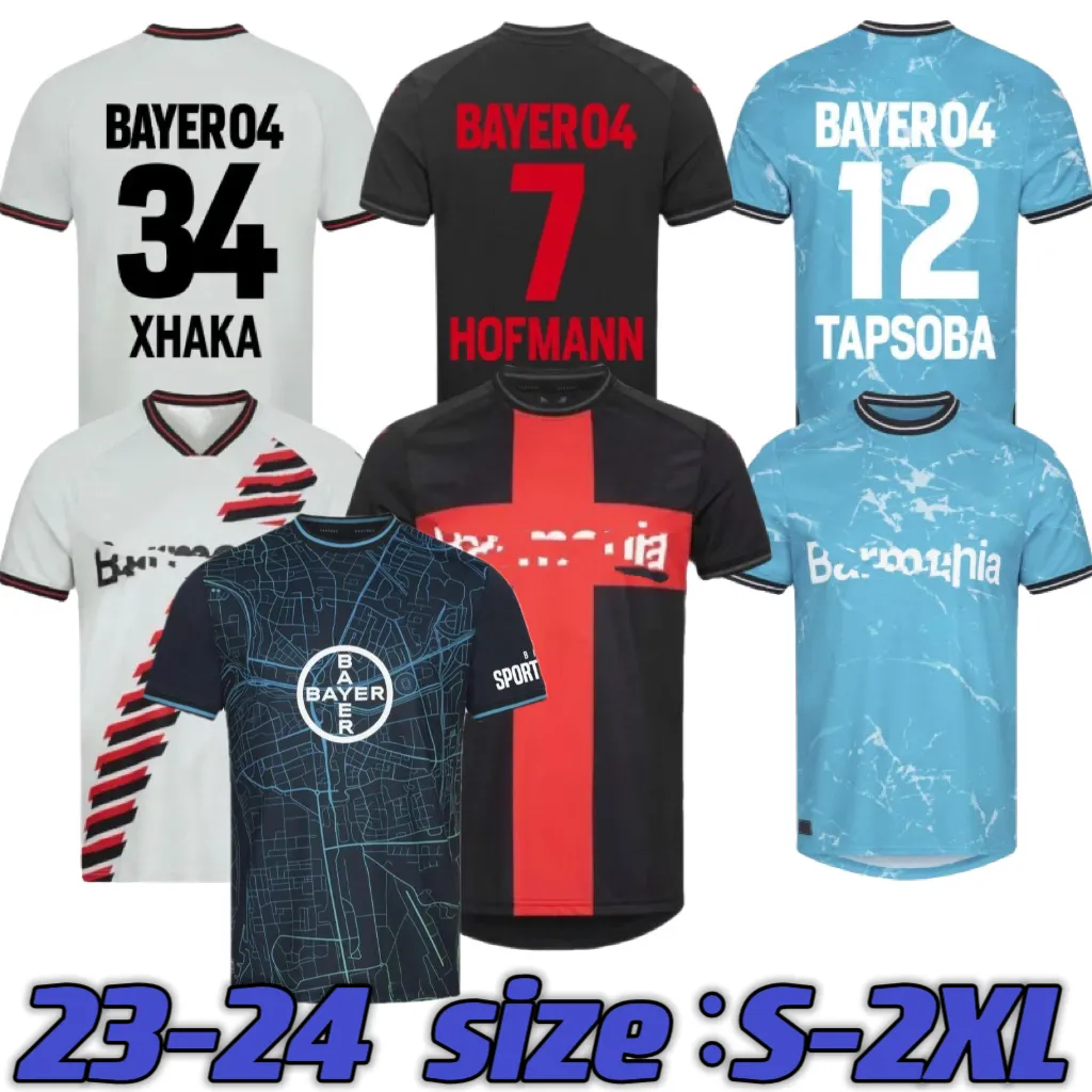 S-2xl 23 24 24 Leverkusenes Soccer Jerseys 2023 2024 Home fora Terceiro Demirbay Wirtz Bakker Bailey Home CH Aranguiz Paulo Schick Kits de camisa de futebol