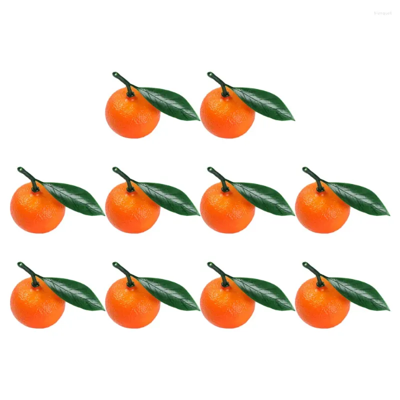 Party Decoration 10 PCS Props Vases Home Decor Artificial Oranges Model Foam Restaurant Display Fruits