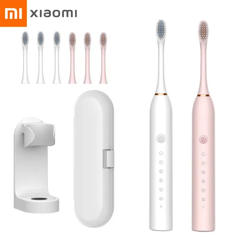 Spazzolino da denti Xiaomi Sonic Electric Dente STERGE 6 MODE IPX7 Denti impermeabili sbiancanti spazzolini elettrici intelligenti con portaspazzello da denti