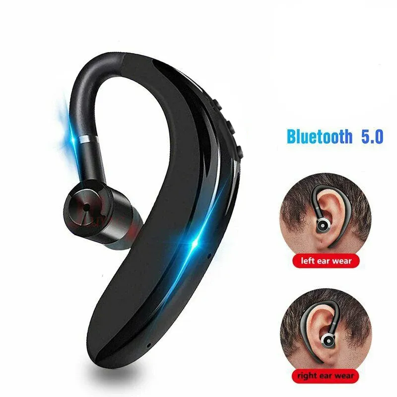 S109 Single Ear Wireless Bluetooth-compatible Headphones In-ear Call Noise Cancelling Business Earphones With Mic