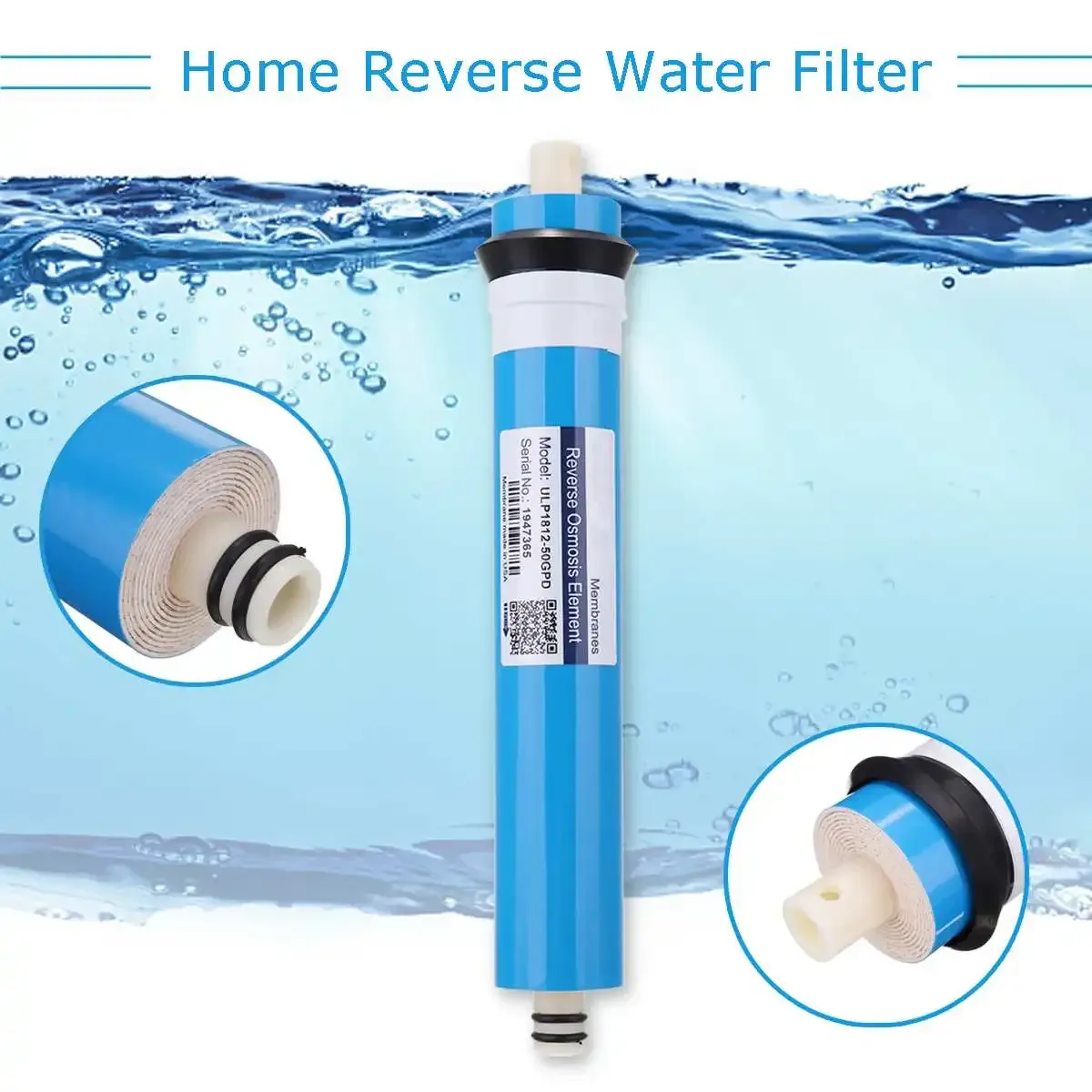 Purifiers 50/75/100/125/400gpd Home Kitchen Reverse Osmosis Ro Membrane Replacement Water System Filter Water Purifier Drinking Treatment