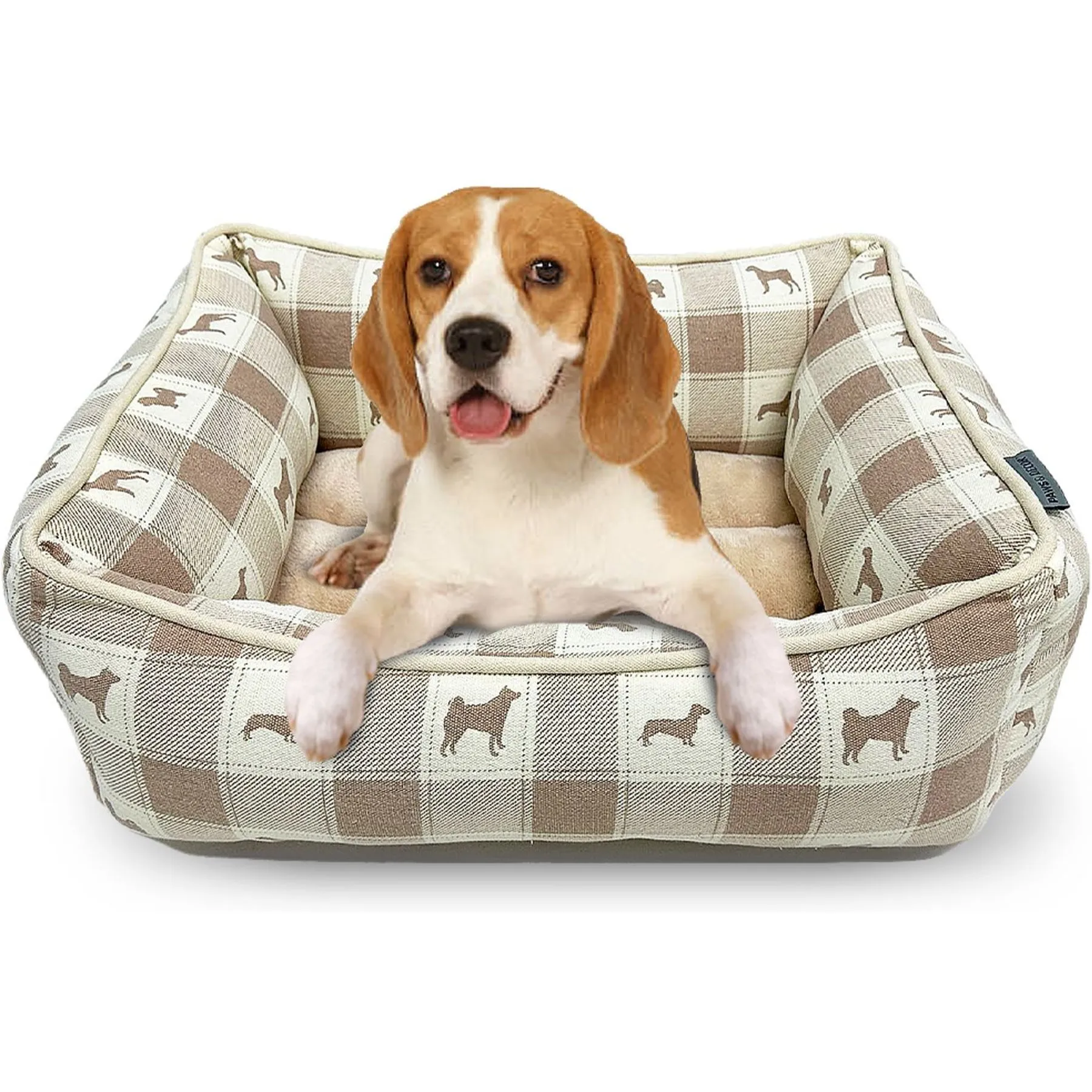 Save Big on Bulk Plaid Dog Bed Catdog Bed Top Paws Dog Bed, Plaid Cuddler  Bolster Bed For Pets Cozy Cat Beds And Small Dogs Best Deals on DHgate