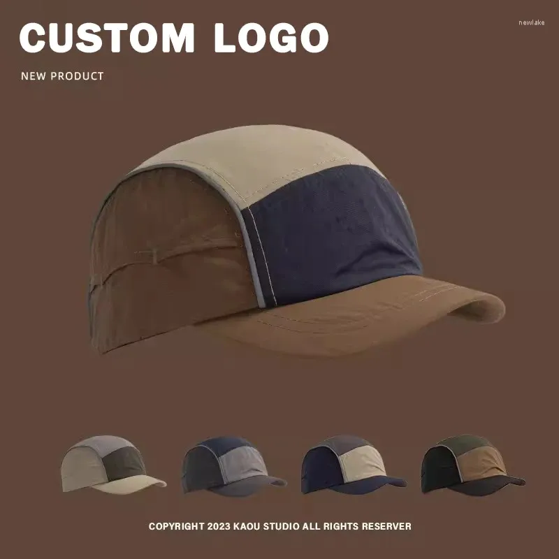 Kogelcaps aangepast logo kleur matching honkbal voor mannen zomer outdoor zonnebrandcrème vintage kortduiken snel drogende casual dameshoed