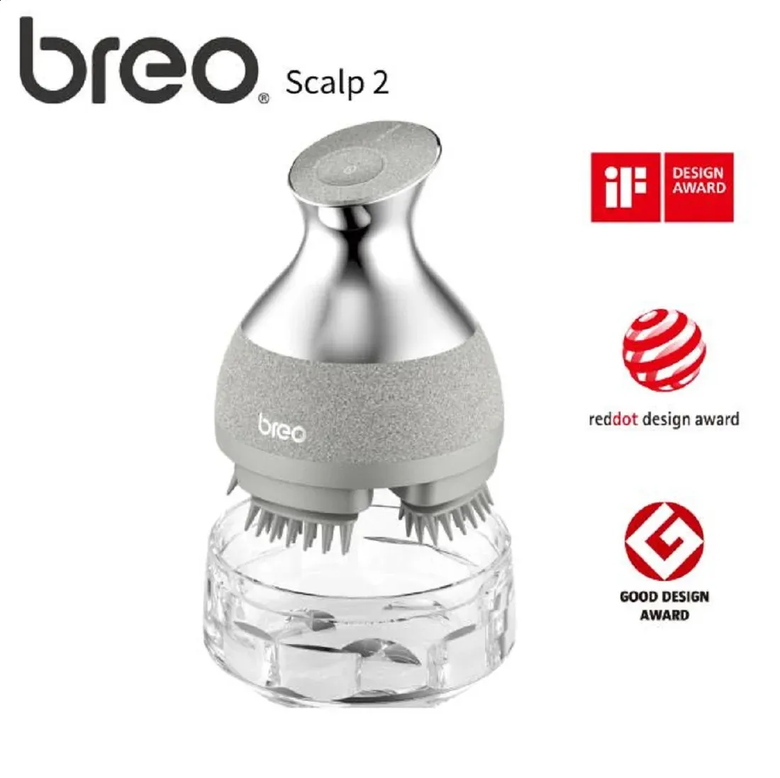 breo　Scalp2 Breo Scalp 2 Electric Head Massager Wireless Scalp Massager
