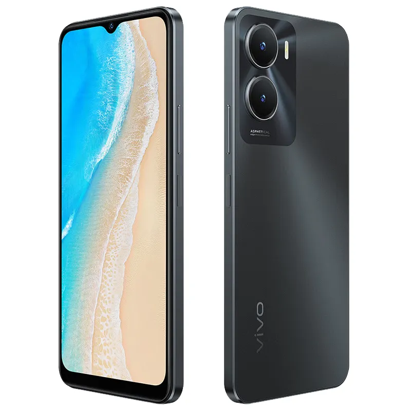 VIVO Y35 original 5G Phone móvel SMART 8GB RAM 128 GB ROM Dimensidade 700 Android 6.51 "LCD Tela cheia 13MP OTG 5000mAh ID da impressão digital Face Wake IP54 Telefone celular à prova d'água