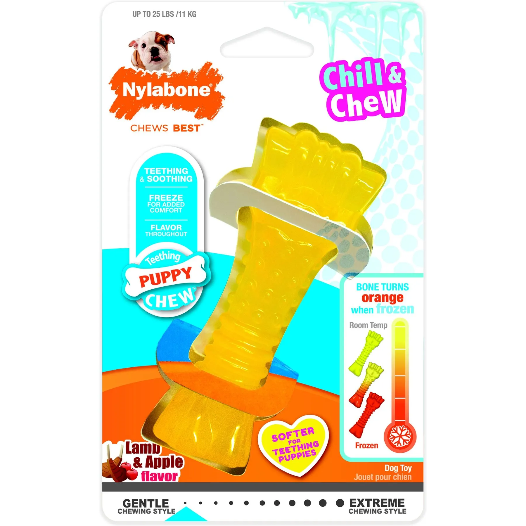 Freezable Puppy Teething Toys, Durable Nylon Dog Chew Toy With