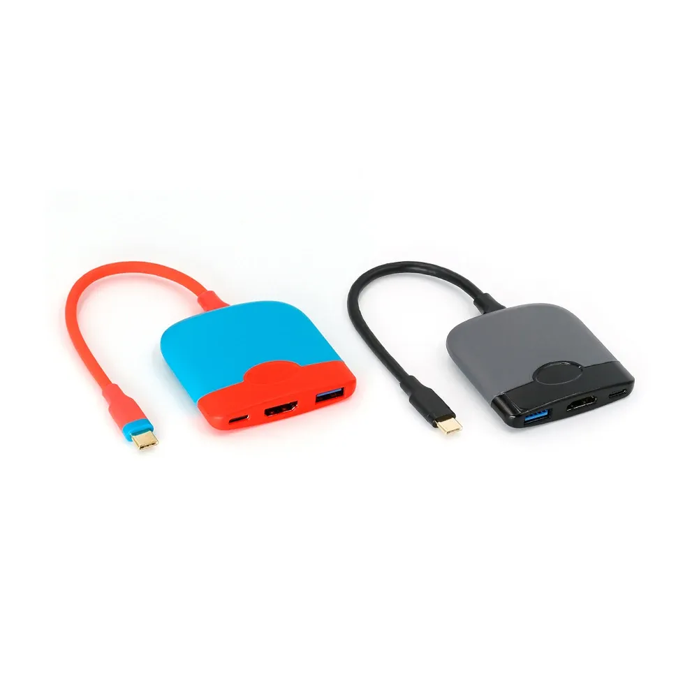 Hubs Switch Dock Dock TV Dock pour Nintendo Switch Portable Agking Station USB C à 4K HDMICOMPATIBLE USB 3.0 Hub pour MacBook Air Pro M1