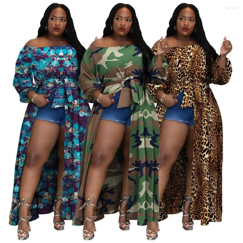 Casual Dresses Big Size Fat Plus Women Dress Summer Print