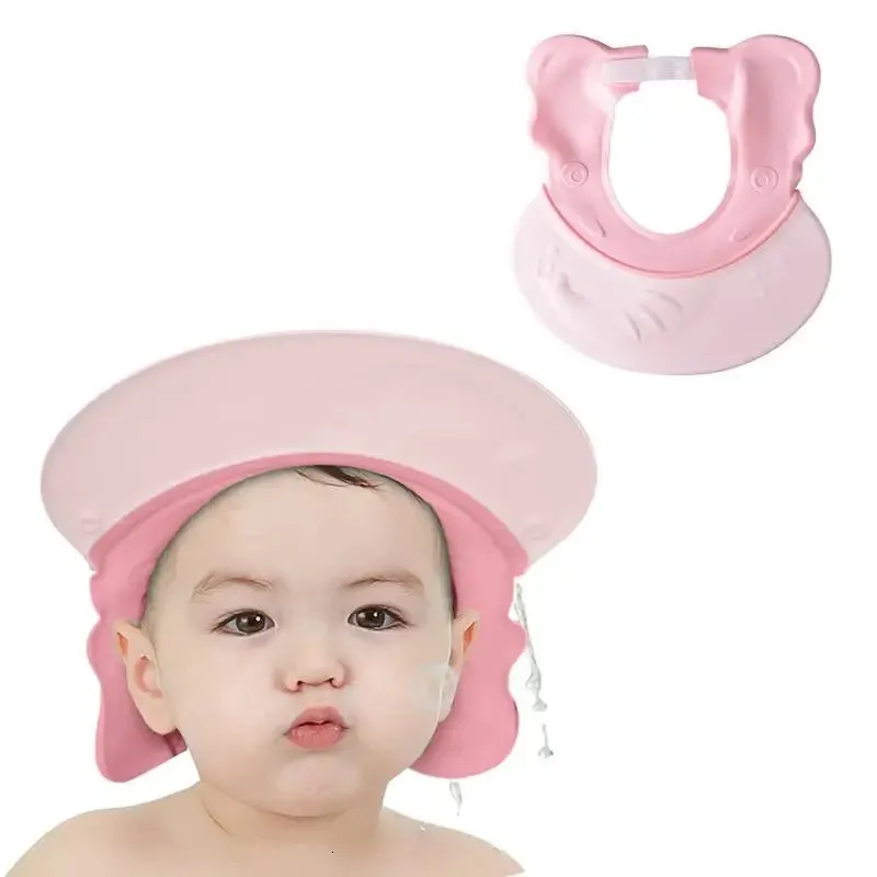 Cappello per lavaggio per capelli regolabile per cuffie da bagno in silicone in silicone per proteggere il cappuccio per shampoo per bambini multiuso per l'occhio per 240407