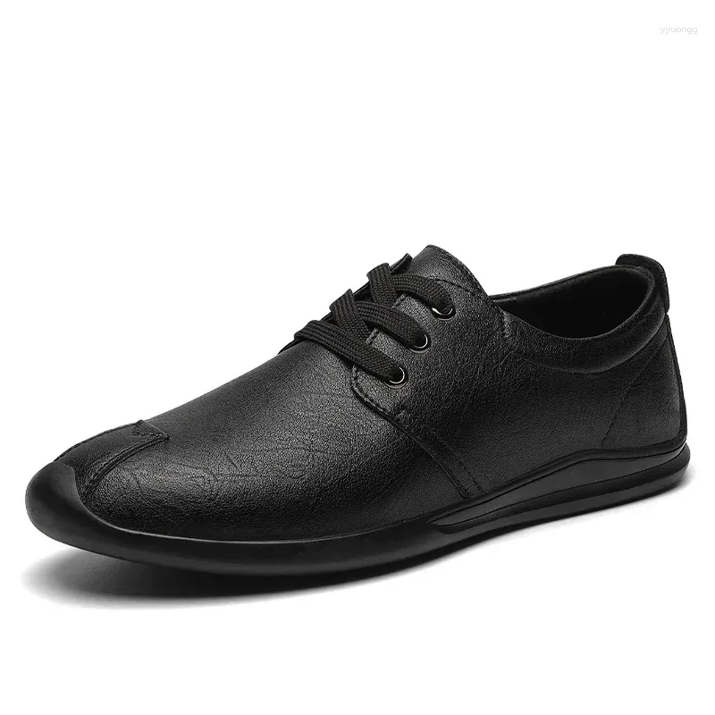 Chaussures décontractées vache pour hommes Split Cuir vintage hommes chaussures oxford pour 2024 Designer Flats de mariage robe formelle chaussures mâle