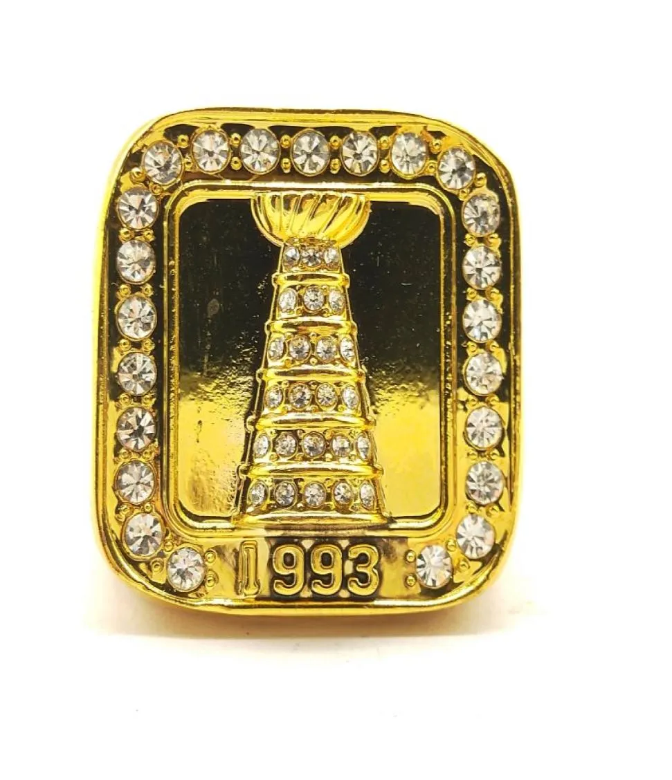 1993 Montreal Championship Ring Pierścień Fan Gift Wysokiej jakości hurtowa wysyłka 9712951