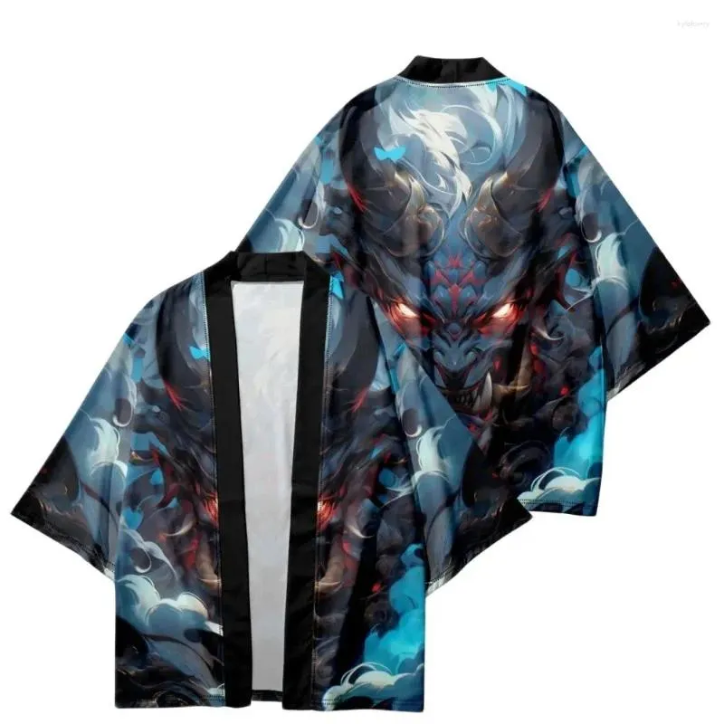 Ubranie etniczne Przyjazd japoński styl Prajna wydrukowano tradycyjne kimono mężczyzn Yukata Cardigan Shirts Cosplay Haori 11