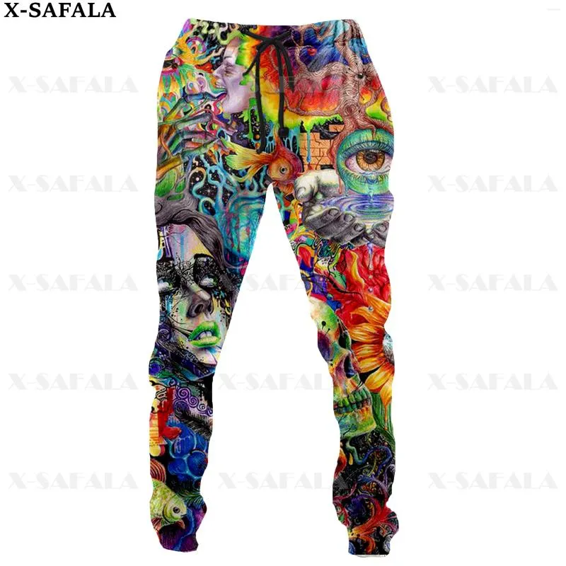Colorful Trippy Mushroom Print Mens Zella Sweatpants Casual Long Joggers For Autumn Streetwear And Sports Sizes 3 3 From Cupidcloth 22.78 DHgate.Com