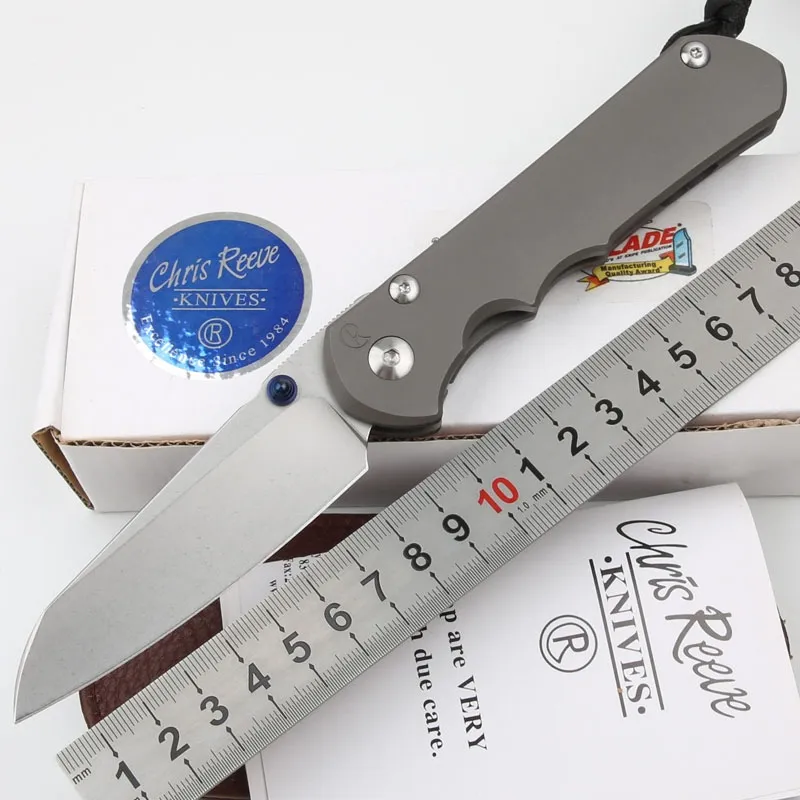 High-end Chris Reeve 25TH Flipper Folding Knife S35VN Blade TC4 Titanium Alloy Handle CR EDC Pocket Folding Knives