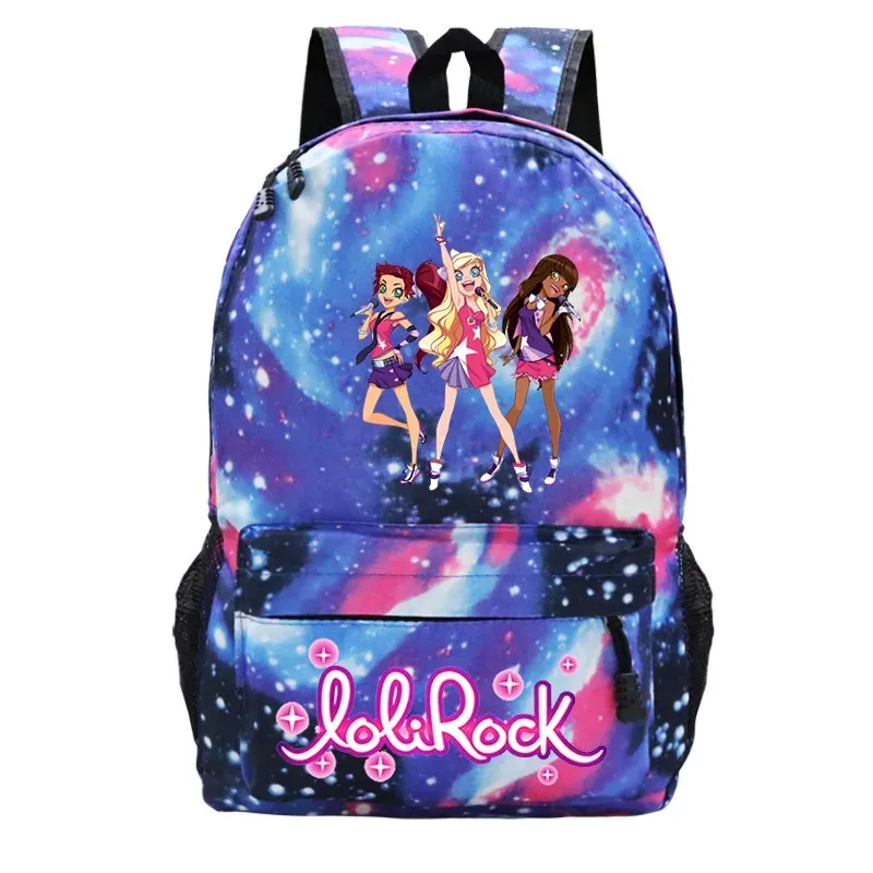 Bags LoliRock Backpack Boys Girls Back to Schoolbag Magical Girl Rucksack Daily Knapsack Mochila Students Book Bags Laptop Bagpack