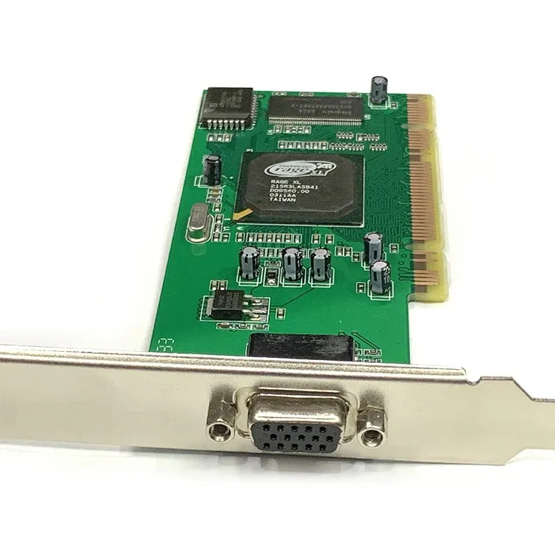 Desktop Computer PCI Graphics Card ATI Rage XL 8MB Tractor Card VGA Card for HISHARD BUDDY and So on Software