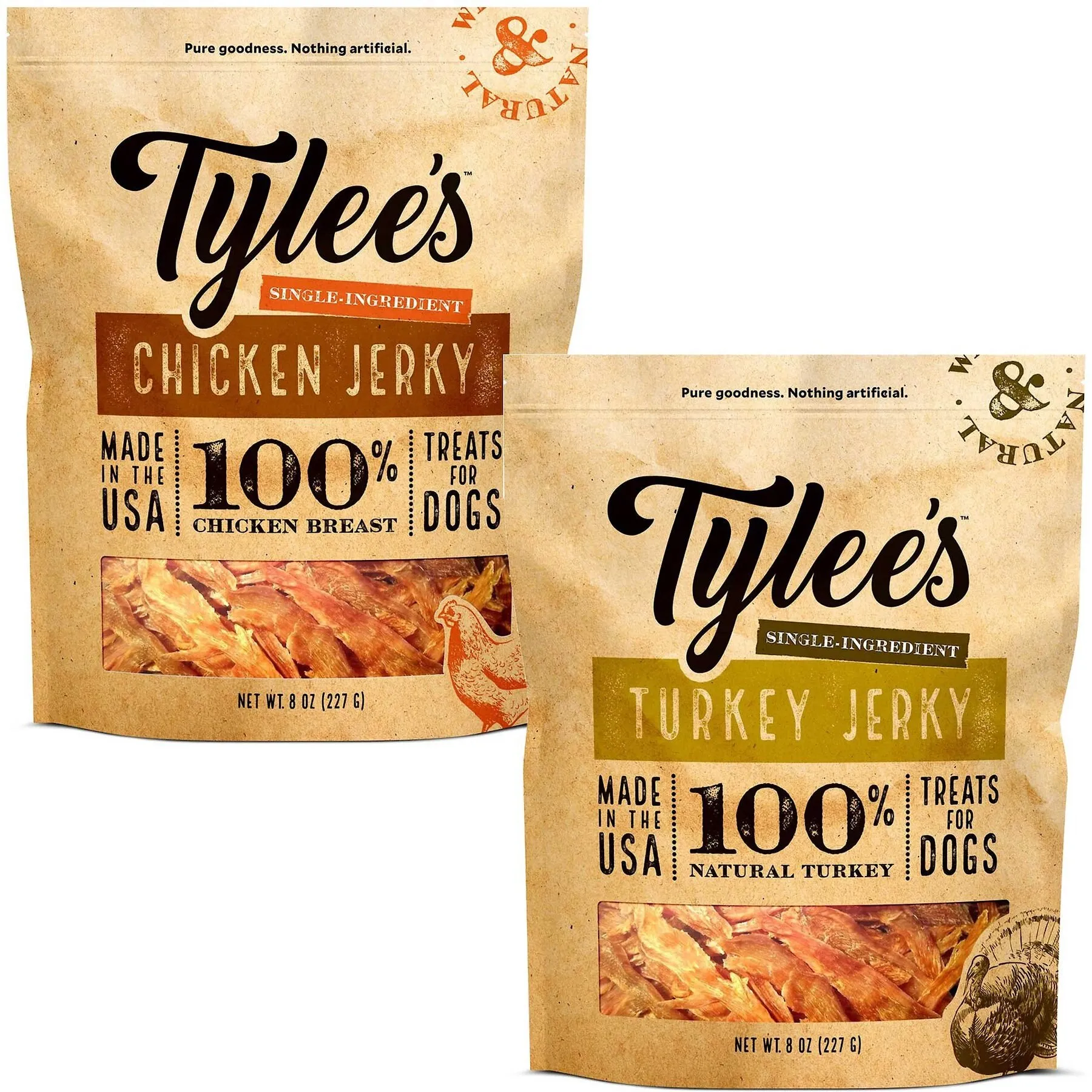 Premium Chicken Turkey Jerky Dog Treats Healthy Delicious! Shop Now!