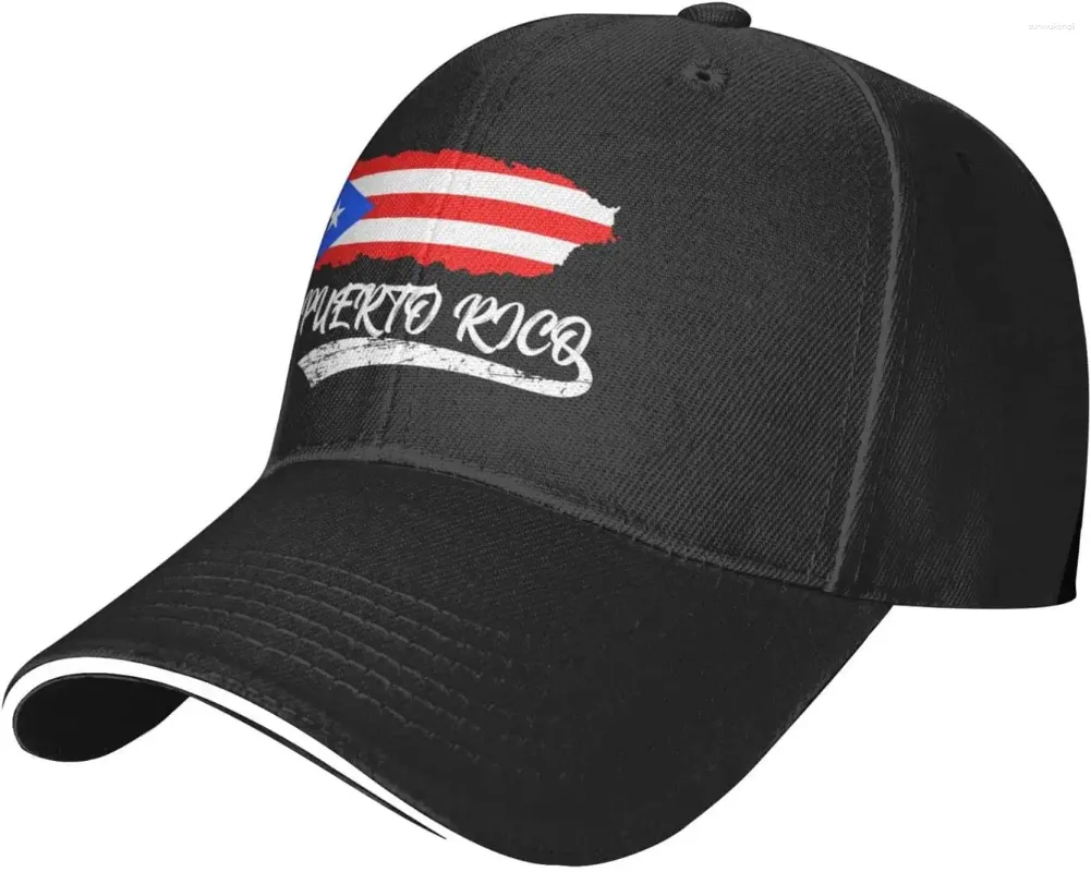 Ball Caps Dad Hat Flag Puerto Rico Island Map Baseball Cap dla mężczyzn Women Snapback Aldult Curved Brim Casquette Truck