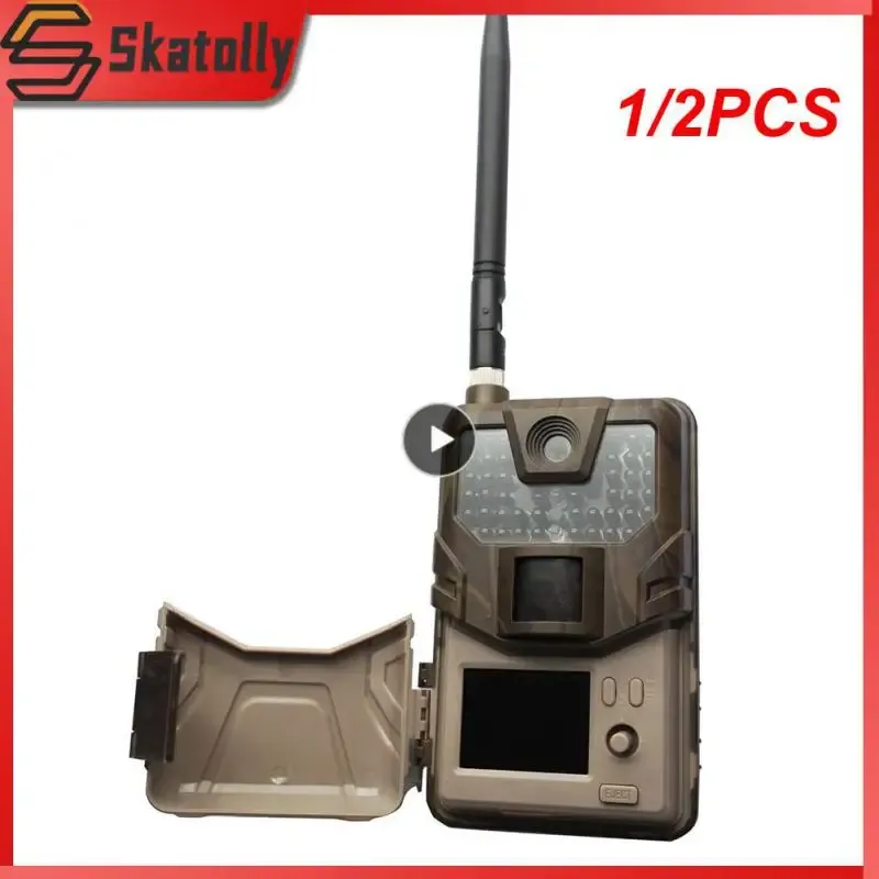 Cameras 1/2PCS MMS SMTP Trail Camera Email Wildlife Hunting Cameras Cellular Wireless 20MP 1080P Night Vision Photo Trap HC900M