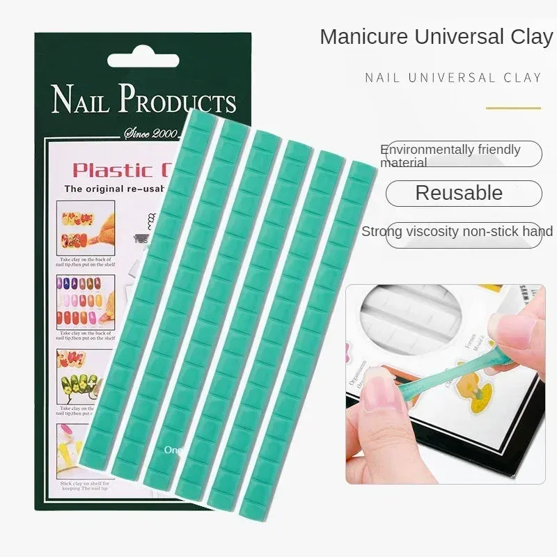 Nagel-Knetton – 96 Stück, Stark Haftend, Wiederverwendbar, Für Nail Art & Design