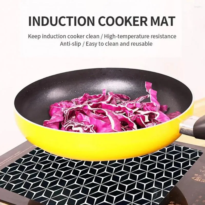 Table Mats Induction Cooktop Mat High-Temperature Resistant Fireproof Stove Top Waterproof Protection Protector