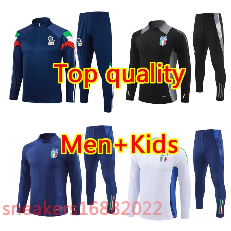 Italia Soccer Jerseys 24/25 Italy Soccer Tracksuit Set: VERRATTI