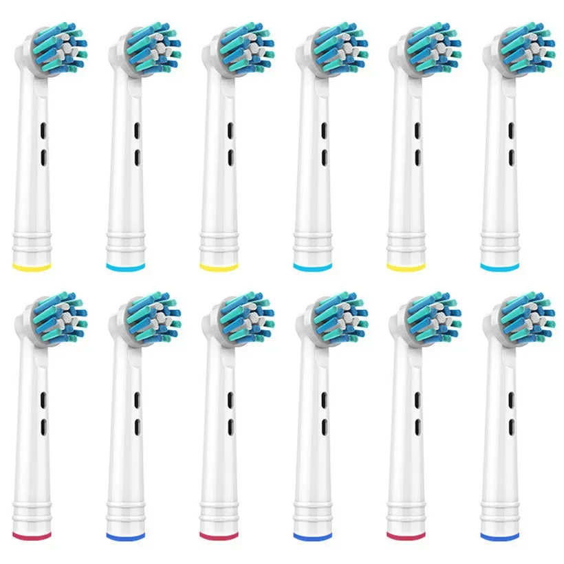 Teste 12pcs EB50 Cross Action Sostituzione Teste per spazzola per orale B D12 D16 D100 3757 3709 Pro3 Pro1Max Electric Dente Sprobrush