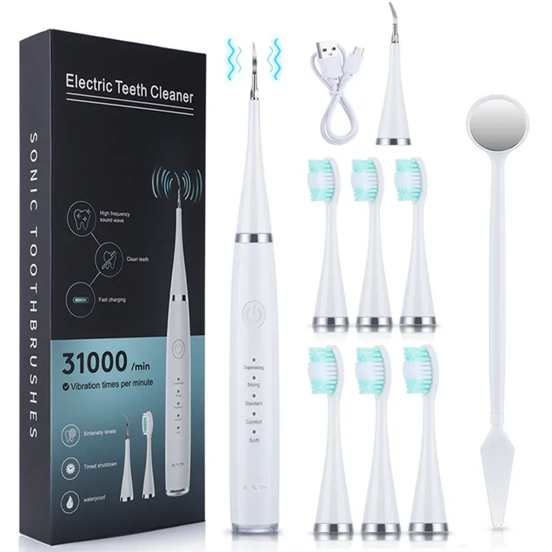 Teste Electric Sonic Shenme Shust Dente Tartar Rimuovere i denti Cleaner Scaler Dental Scaler Calcolo Remover Remutover ricaricabile