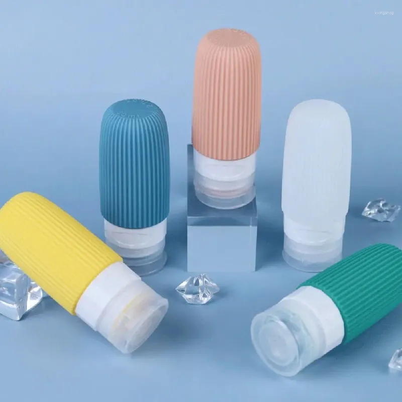 Förvaringsflaskor 60 ml påfyllningsbar flask silikon lotion container kosmetisk dusch gel rese bärbar schampo sub-flaskning