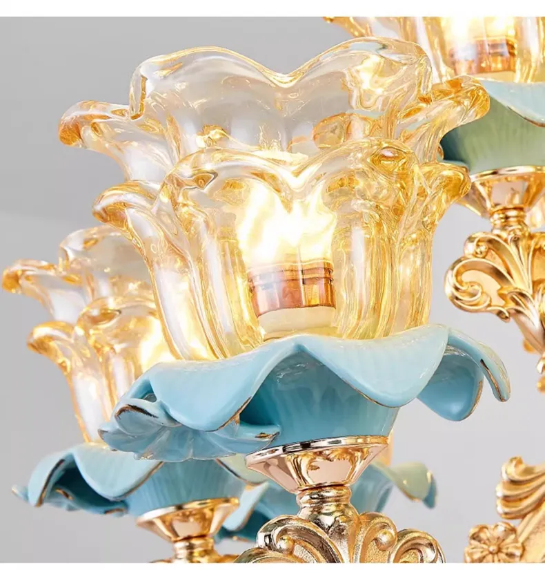 アート ワーク スタジオ ゴールド ドレープ チェーン シャンデリア