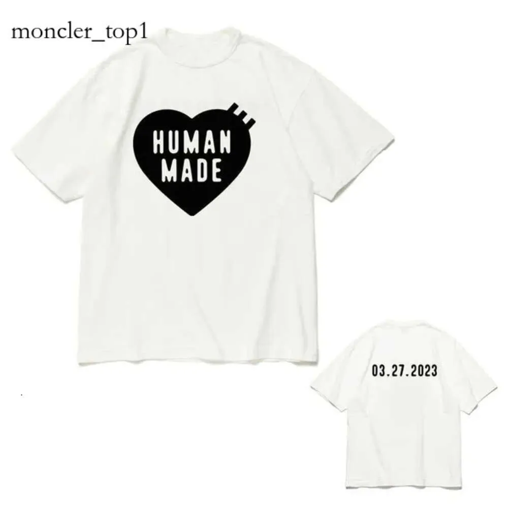 22024SS Human Make Fodts Fashion Brand Brand Human Designer Streetwear Erior Calb Slub Cotton Made Made Lovers Tops Tops Summer Beach Limited Short 1470