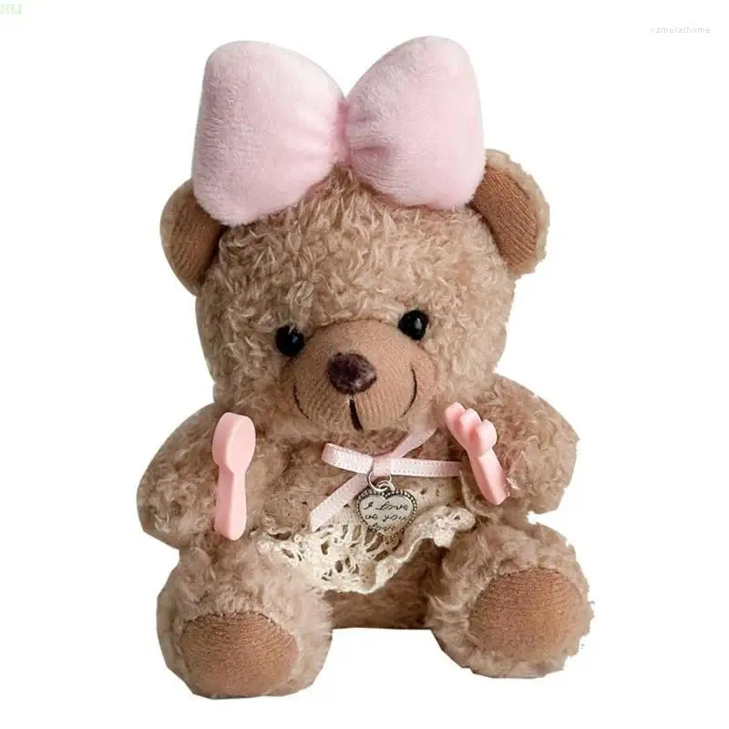 Keychains Bowknot Bear Keychain e elegante acessório pendente de chaveiro para meninas nm