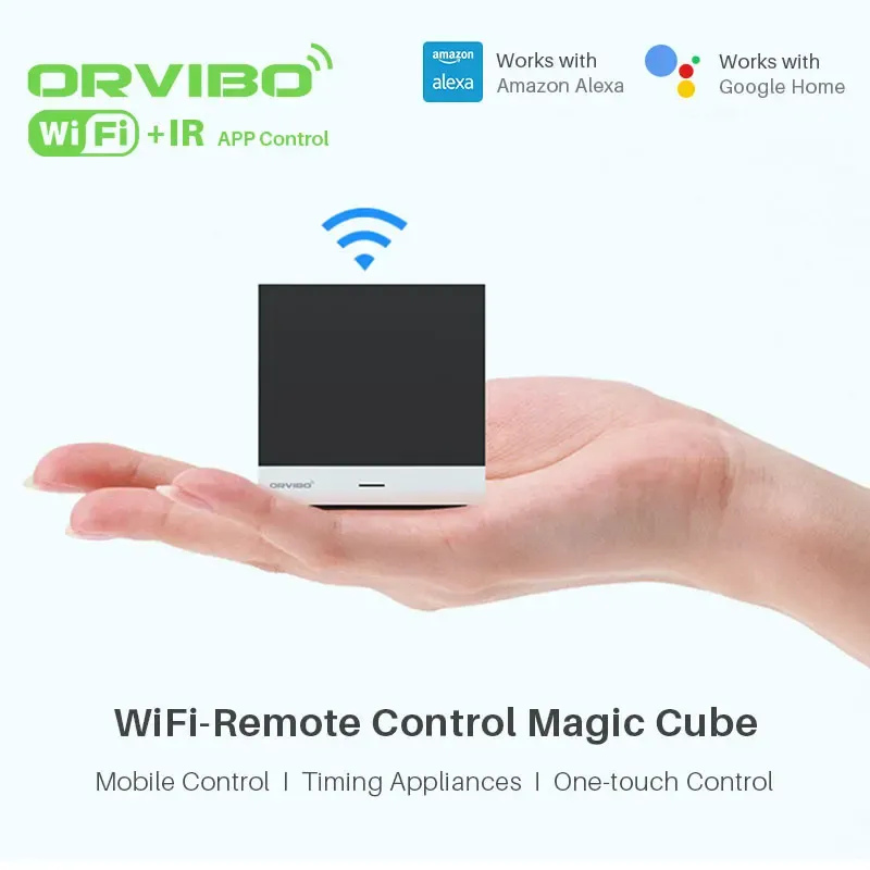 Controle Orvibo Magic Cube Universal Smart Controller com a função de aprendizado WiFi 4G IR Wireless Connection Work com Alexa