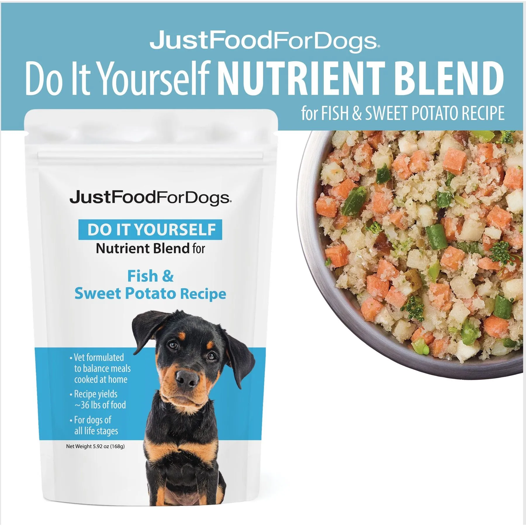 DIY Fish And Sweet Potato Dog Food Recipe Mix Nutrient Rich Premium Quality Shop Now preview