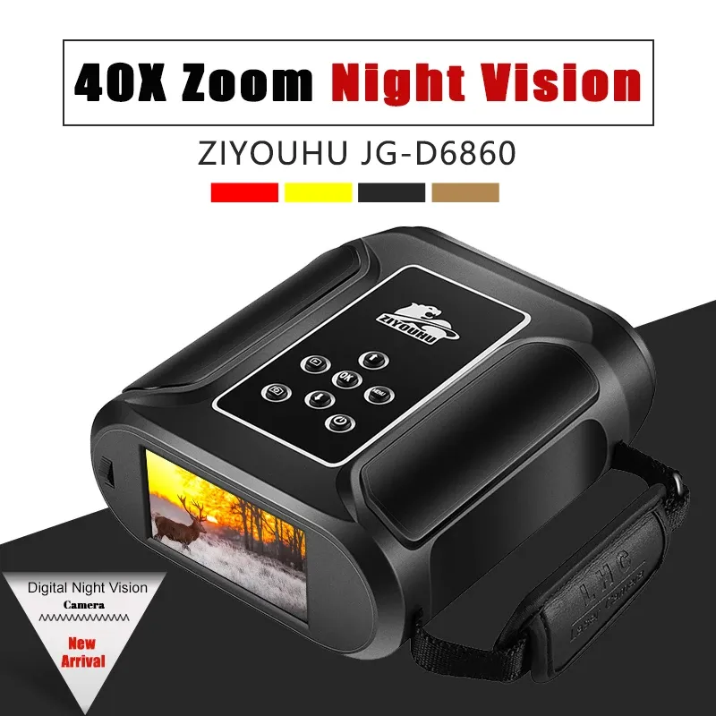 Cameras Long Range 40x Zoom Digital Night Vision Hd Camera Wifi 850/940nm Laser Camcorder Auto. Focus Hunting Night Monitor for Patrol