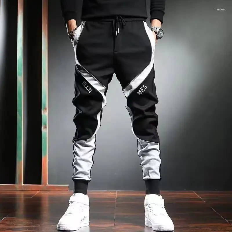 Herrenhosen Klassiker Streetwear Hip Hop Jogger Herren Briefbänder Cargo Taschen Track taktisch lässige männliche Hose Sweatpant K181