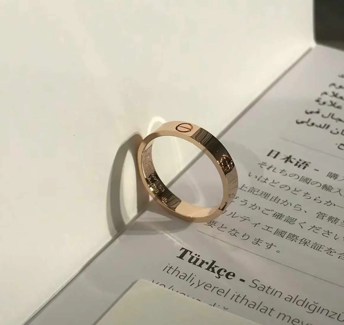 Designer Trendy Carter Classic Ring mit Diamanten und ohne hochwertige S6NF NP2L