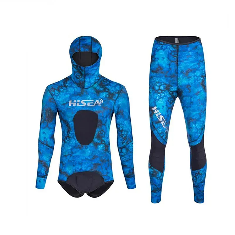 Accessories Hisea 1.5mm Opencell Neoprene Diving Suit Split Wetsuit Professional Fishing and Hunting Clothes More Comfortable Thin Section