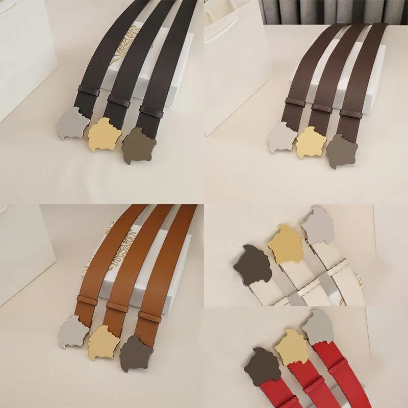 Designer Designer Cintura liscia Cinture in pelle autentica per donne Larghezza 4 cm fibbia liscia casual di mucca casual cappa vita in vita di lusso uomo 15 colori