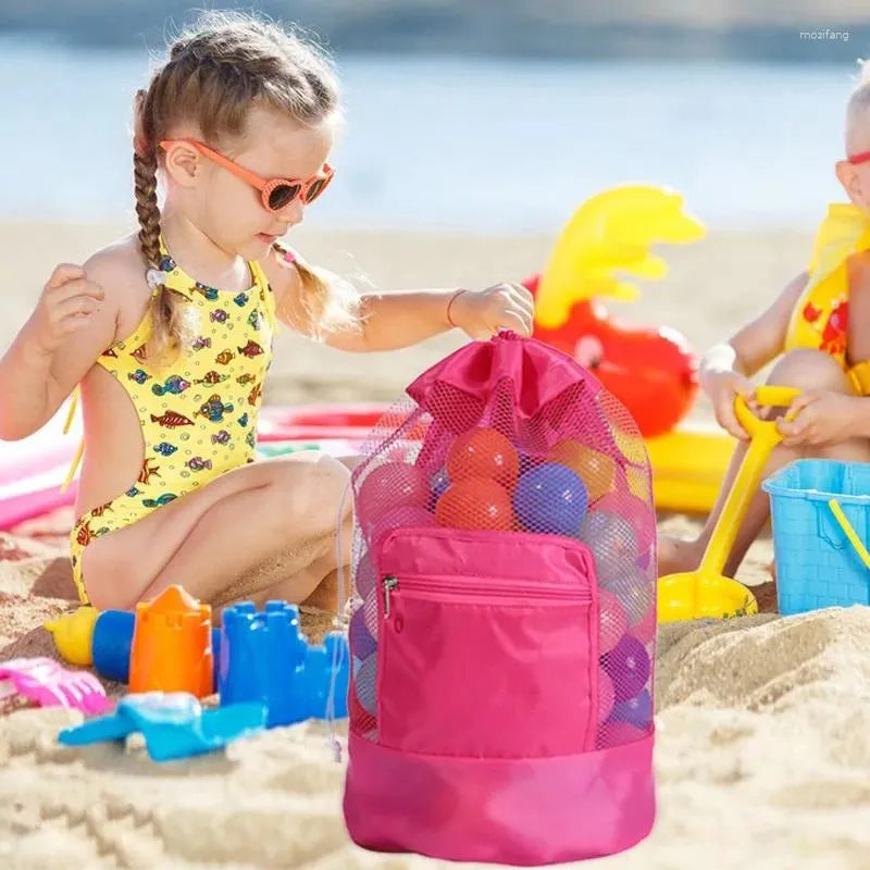 Сумки для хранения детские пляжные игрушка складная сетчатая сетка организует необходимость плавания на открытом воздухе.