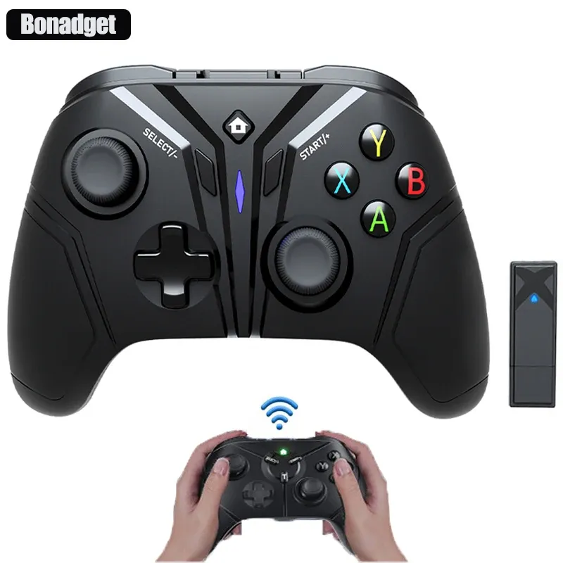 Kontrola kontrolera bezprzewodowego Bluetooth/2.4G dla przełącznika/komputera/pary/pS3/Android TV Box Smart Phone Tablet Joystick GamePad