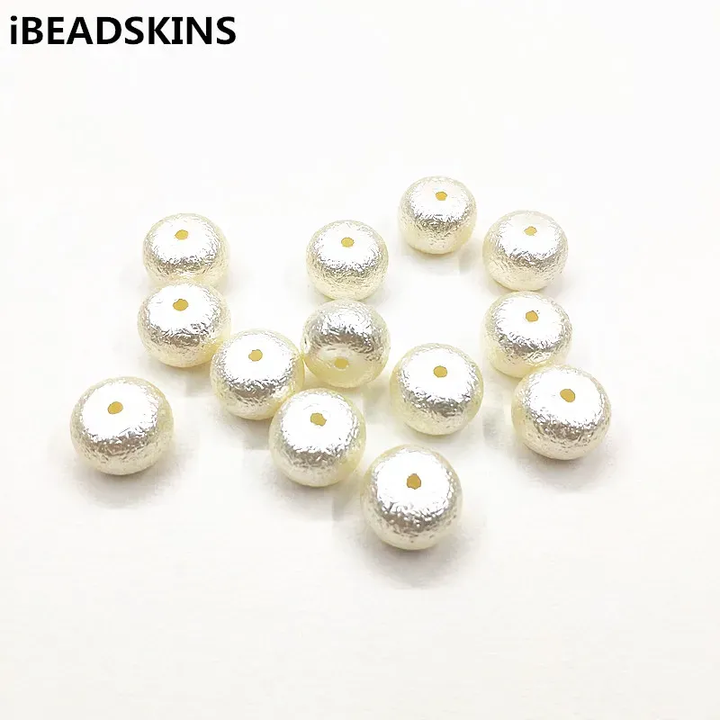 Kettingen nieuwe aankomst!15x10mm 350 stcs Imitatie Parels rimpeleffect Wielkralen voor ketting, oorbellenonderdelen, handgemaakte sieraden DIY