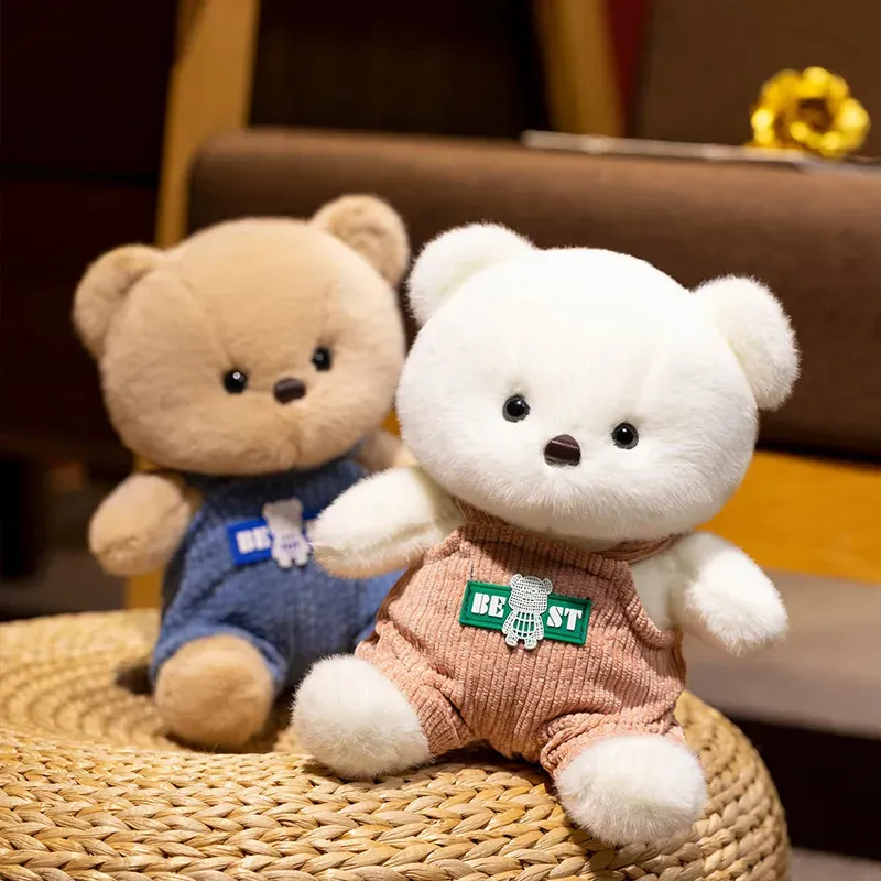 23 cm urocza misia pluszowa zabawka kawaii nadziewane zwierzę lina niedźwiedzie nosić ubrania lalki miękkie dzieci dzieci