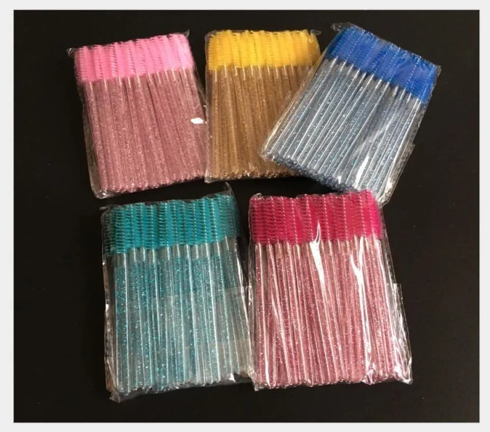 Makeup Brushes Crystal bar refreshing product eyelash comb grafting eyelash combing eyelash disposable makeup3369677