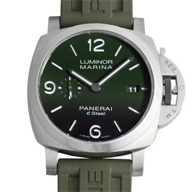 Роскошные часы Replicas Panerei Автоматические хронографские наручные часы Officine Panerai Luminorss Marina Esteel Verde Smeraldo PAM01356 TO105507PANEREI PUTMERSI