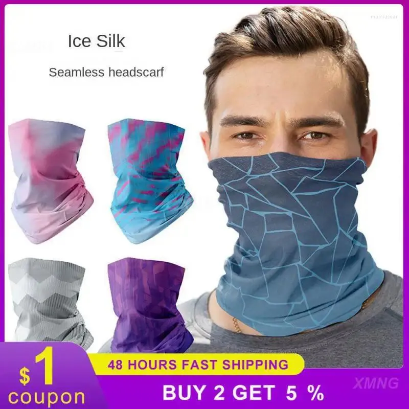 Bandanas 1pcs Multifuncional Lavagem lisa do lenço não desbota a cor sólida Clear Atualizar equipamento de ciclismo de design sem costura