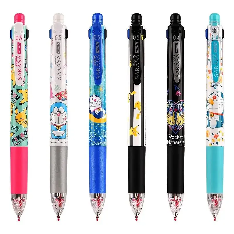 Pens Japońskie Zebra Limited Cartoon wielofunkcyjny żel ołówek mechaniczny 4+1 0,4/0,5 mm na szkolne podtrzymanie uczniów Prezent