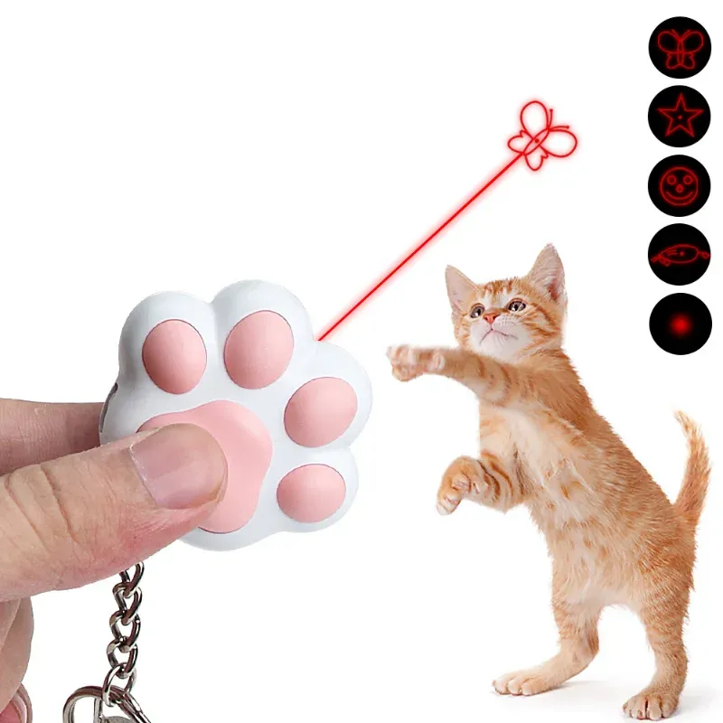 Toys Pet Cat Toys USB USB ricaricabile ricaricale ponofunzionale giocattolo laser per gatti interattivo gomi divertente allenamento laser giocattolo per animali domestici